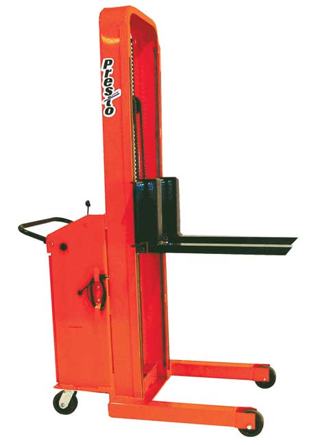 Electric Stacker with Straddles