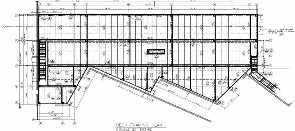 Mezzanine Deck Framing Plan